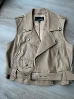 Leren gilet Studio AR, Kleding | Dames, Bodywarmers, Ophalen of Verzenden, Zo goed als nieuw, Maat 38/40 (M), Zwart