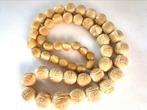 Vintage Chinese ketting van gekerft been, Ophalen of Verzenden, Gebruikt, Wit, Overige materialen