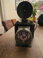 Vintage Camera Klok - Decoratieve Tafelklok, Ophalen of Verzenden, Zo goed als nieuw, Analoog, Wekker of Tafelklok