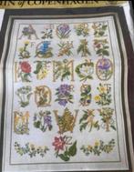 BORDUURPAKKET PERMIN OF COPENHAGEN FLOWERS ABC, Verzenden, Nieuw, Handborduren, Borduurpakket