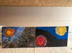 4 jaargetijden Wiel Vermeulen 75x115 cm, Antiek en Kunst, Ophalen