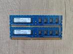 2x Elpida RAM 1Rx8 PC3-10600U-9-10-A0 1.5V 2GB DDR3 1333 MHz, 2 GB, Desktop, 1333 MHz, Ophalen of Verzenden