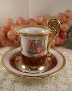 Oude Kop en Schotel - Limoge ??, Ophalen of Verzenden, Zo goed als nieuw, Porselein, Kop en/of schotel