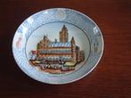 gaaf antiek wandbord Middelburg Markt met stadhuis, Ophalen of Verzenden