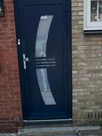 Kunststof voordeur met kozijn, Doe-het-zelf en Verbouw, Deuren en Horren, Ophalen, Gebruikt, 80 tot 100 cm, 200 tot 215 cm