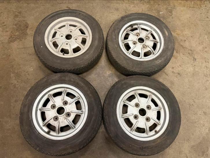 Porsche 914 lichtmetalen velgen Mahle set van 4, Auto-onderdelen, Banden en Velgen, Velg(en), All Season, Personenwagen, Gebruikt