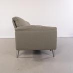 1x Leolux Bora Balanza Bank 3-zits/208cm Groen Stof - Alu, Huis en Inrichting, Niet ingevuld, Niet ingevuld, Driepersoons, 75 tot 100 cm