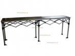 RVS Scharniertafel 281 cm – Sterk, stijlvol & mobiel, Opvouwbaar, Partytent, Minder dan 2 meter, Minder dan 4 meter