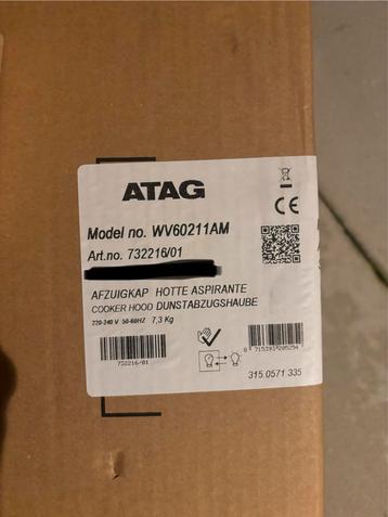 ATAG WV60211AM Afzuigkap - Met set koolstoffilters - Nieuw! beschikbaar voor biedingen