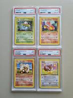 Set van 4 PSA-graded Pokémonkaarten WOTC – Dutch 1st Edition, Ophalen of Verzenden, Zo goed als nieuw, Meerdere kaarten