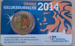 Nederland - 10 cent Geluksdubbeltje -  Jaar 2014 in coincard, Ophalen of Verzenden, Koningin Beatrix, 10 cent, Losse munt