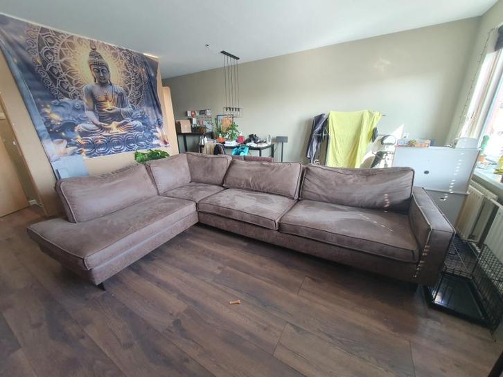 GRATIS ! Hoekbank, Huis en Inrichting, Banken | Bankstellen, Gebruikt, Hoekbank, Vierpersoons of meer, 250 tot 300 cm, 75 tot 100 cm