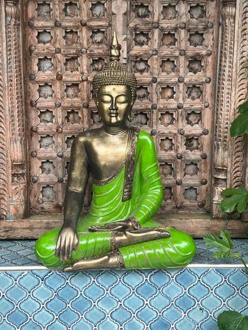 Boeddha groot groen uit Bali Indonesie 65 cm xxl  beschikbaar voor biedingen