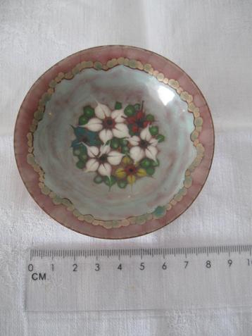 Cloissonnée koperen schaaltje vintage beschikbaar voor biedingen