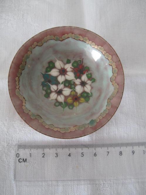 Cloissonnée koperen schaaltje vintage, Antiek en Kunst, Antiek | Koper en Brons, Koper, Ophalen of Verzenden
