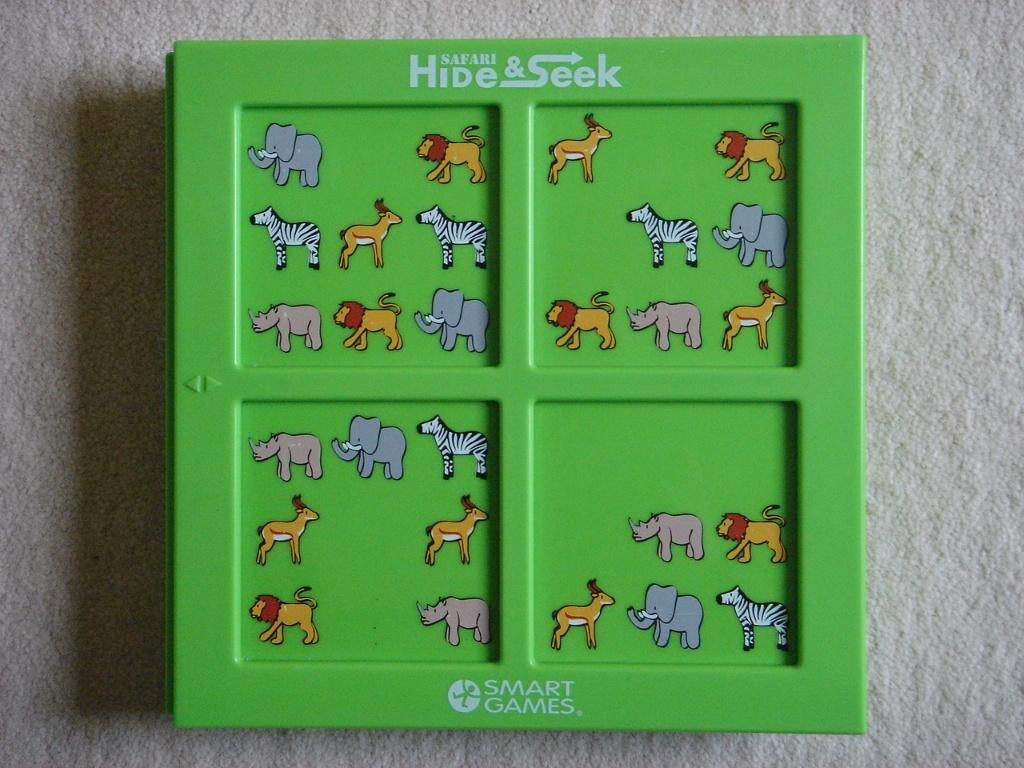 LEUK: Safari Hide & Seek - SmartGames - Breinbreker, Ophalen, Minder dan 500 stukjes, Gebruikt, Rubik's of 3D-puzzel