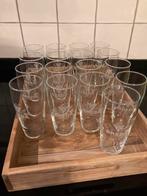 3 Hoefijzers Breda - set vintage bierglazen, Ophalen, Zo goed als nieuw, Bierglas