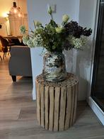 Houten Bijzettafel - 40x40 cm, Minder dan 45 cm, Minder dan 55 cm, Gebruikt, Rond