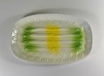 Elchinger Majolica Barbotine asperge serveerschaal, Overige materialen, Ophalen of Verzenden, Overige stijlen, Schaal of Schalen