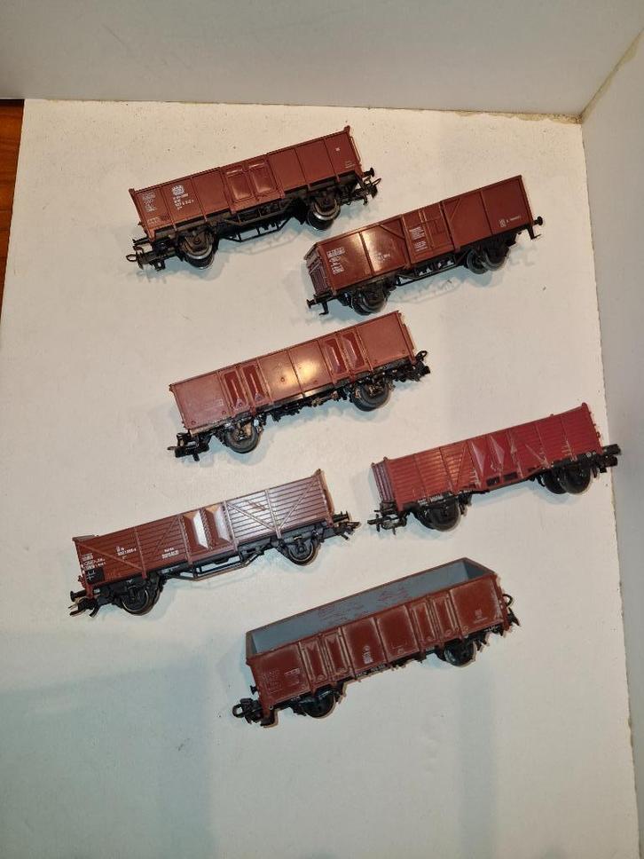 Märklin 6 Hoge Bakwagons 4431,4481,4602,4623,46035, Hobby en Vrije tijd, Modeltreinen | H0, Wagon, Wisselstroom, Märklin, Ophalen of Verzenden