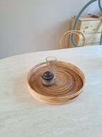 Rotan dienblad, Huis en Inrichting, Ophalen, Zo goed als nieuw, Rond, Overige materialen