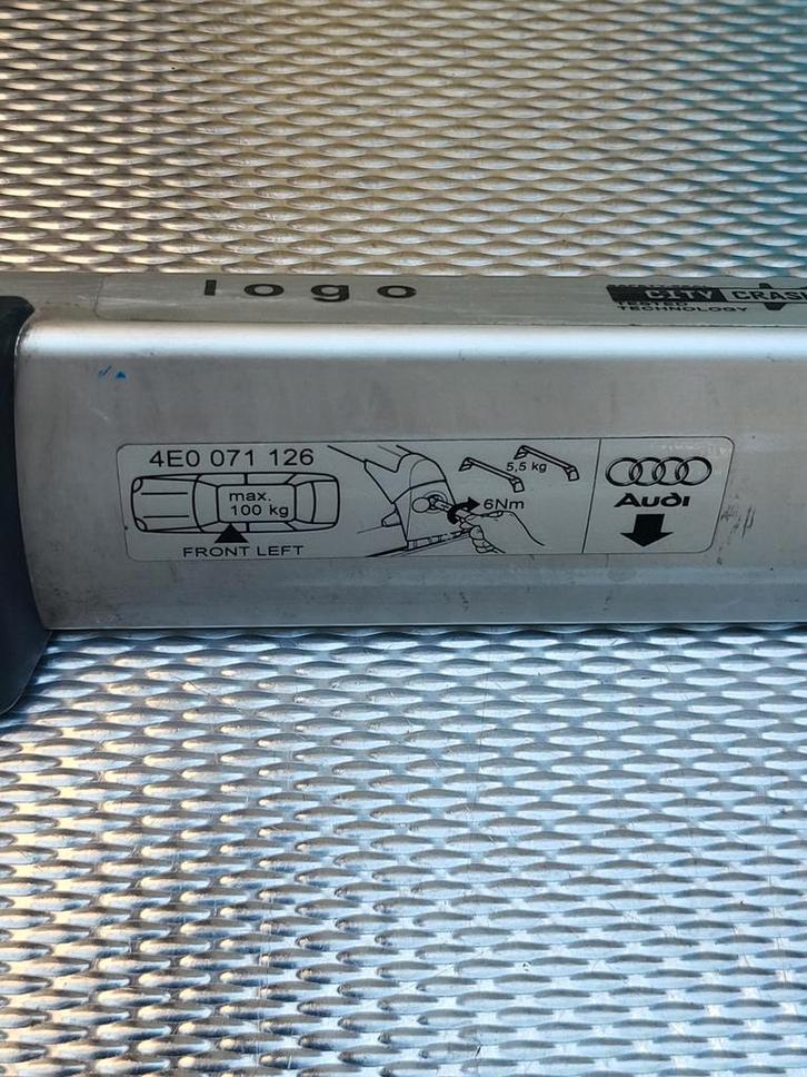 Audi A8 Dakdragers Origineel 2016, Auto diversen, Dakdragers, Gebruikt, Ophalen