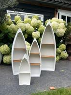 Kasten bootjes van hout, overschilderbaar, Huis en Inrichting, Ophalen, Met plank(en), Gebruikt, Minder dan 100 cm