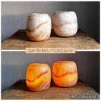 Alabaster waxinelichthouders - Set 19, Overige materialen, Wit, Nieuw, Ophalen of Verzenden