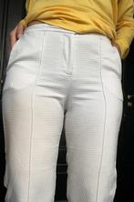 Vintage getextureerde cropped broek Y2K, Maat 38/40 (M), Wit, Ophalen of Verzenden, Zo goed als nieuw