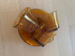 Duralex vintage kleine kopjes espresso amber, Huis en Inrichting, Keuken | Servies, Gebruikt, Ophalen of Verzenden, Glas, Overige stijlen