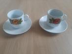 Set van 2 koffiekopjes merk: Bavaria met een kroontje erop, Antiek en Kunst, Antiek | Servies los, Ophalen of Verzenden