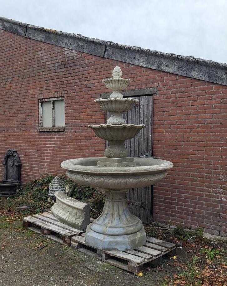 Renaissance fontein, Tuin en Terras, Waterpartijen en Fonteinen, Nieuw, Fontein, Beton, Ophalen
