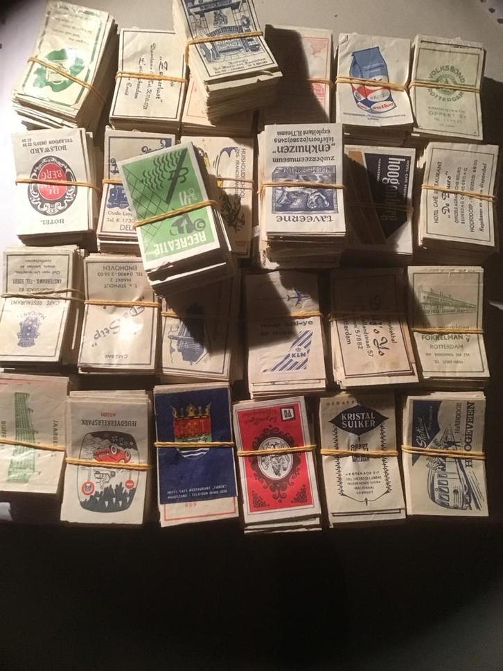 Oude suikerzakjes verzameling, Verzamelen, Suikerzakjes, Nederland, Ophalen of Verzenden