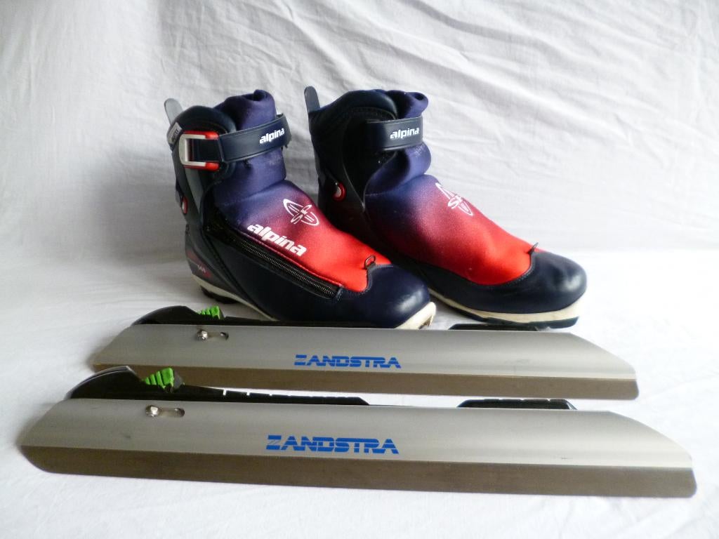Zandstra clicknoren/kluunschaatsen. (42), Klapschaats, Ophalen of Verzenden, Noren, Gebruikt