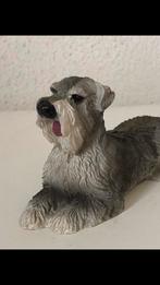 Hond Snauzer Beeldje Vintage Polystone, Ophalen of Verzenden, Nieuw, Hond of Kat, Beeldje of Figuurtje