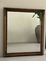 Grote Houten Oude Spiegel 80/90 cm met Ornamenten, Ophalen, Gebruikt, 75 tot 100 cm, Minder dan 100 cm