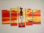 Canvas schilderij 5-dellig, Ophalen of Verzenden
