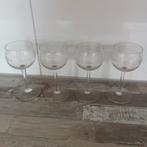 Set van 4 vintage likeurglazen, Ophalen of Verzenden, Zo goed als nieuw, Borrel- of Shotglas