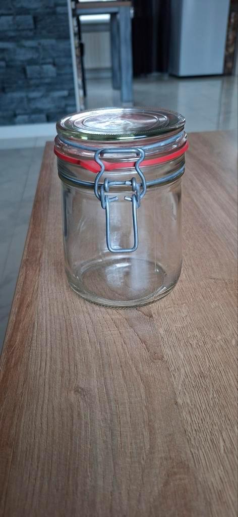 Glazen voorraadpot met beugelsluiting, Huis en Inrichting, Keuken | Keukenbenodigdheden, Zo goed als nieuw, Ophalen of Verzenden