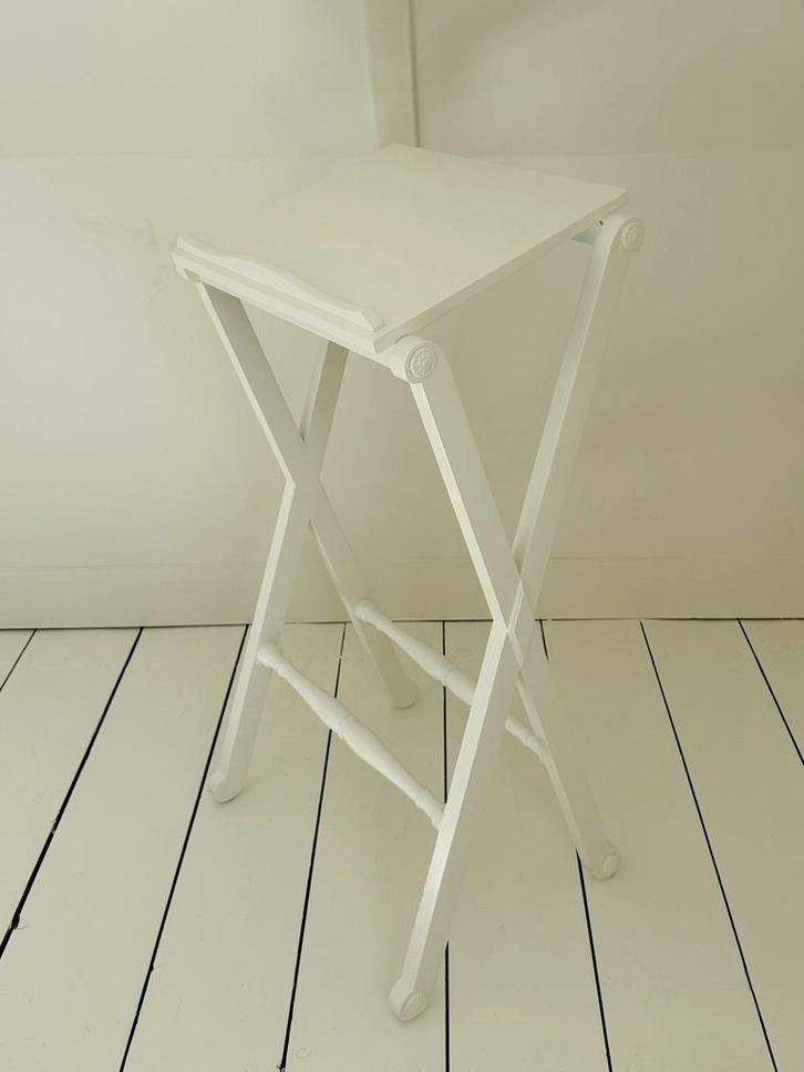 Houten lessenaar / spreekgestoelte / catheder - wit - izgs, Antiek en Kunst, Curiosa en Brocante, Ophalen