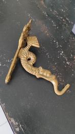 Vintage wandhaak draak koper messing, Ophalen of Verzenden, Gebruikt