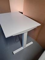 Elektrisch in hoogte verstelbaar zit/sta bureau geheel wit, Ophalen, Elektrisch