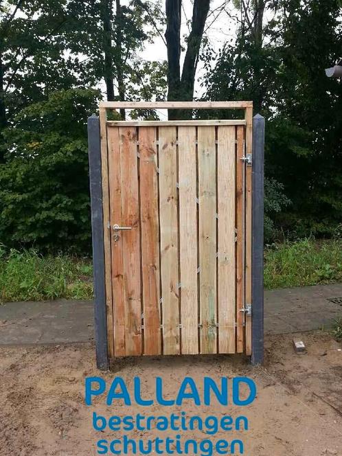 tuinpoort schuttingpoort poort tuindeur deur hek, Tuin en Terras, Schuttingen, Nieuw, Hout, 1 tot 2 meter, Minder dan 3 meter
