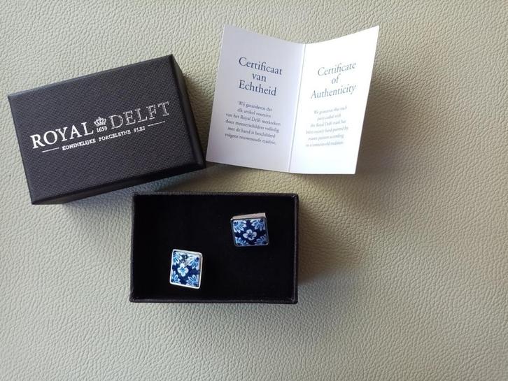 Royal Delft Manchetknopen -, Sieraden, Tassen en Uiterlijk, Manchetknopen, Ophalen of Verzenden