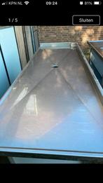 MOET SNEL WEG Keukenblok spoeltafel RVS/TRESPA 195 cm lang, Huis en Inrichting, Keuken | Keukenelementen, Ophalen, Gebruikt, 150 tot 200 cm