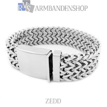 Rvs dames armband " Zedd " 22 cm lang sierlijk sieraad