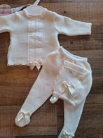 Dulce de Fresa - wit gebreid prematuur setje - maat 44/46, Kinderen en Baby's, Babykleding | Prematuur, Jongetje of Meisje, Nieuw