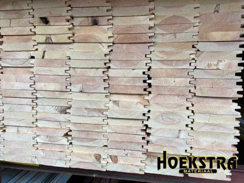 Grenen Blokhutprofiel 28x130 voor slechts €1,95 per m1, Tuin en Terras, Palen, Balken en Planken, Nieuw, Planken, 180 tot 250 cm