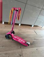 Micro maxi originele step roze met lampjes in de wielen, Fietsen en Brommers, Steps, Ophalen of Verzenden, Zo goed als nieuw, Gewone step