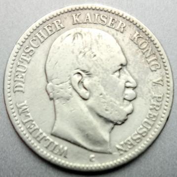 Preussen, 2 Mark 1876 C - zilver beschikbaar voor biedingen